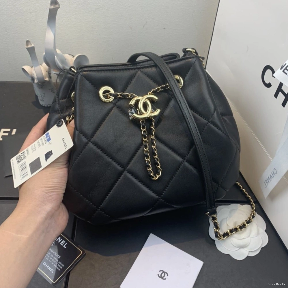 First Bag Ru CHANEL BAG DRAWSTRING SMALL 0707